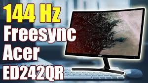 Free spare parts, return and replacement. New Release 144hz Gaming Monitor Acer Ed242qr Youtube