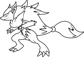 Coloring pages for pokemon are available below. Zoroark In Pokemon Coloring Page Free Printable Coloring Pages For Kids