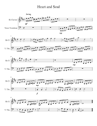 Heart and soul duet four hands special arrangement rare. Heart And Soul Duet For Clarinet And Trombone Sheet Music For Clarinet In B Flat Trombone Tenor Bands Musescore Com