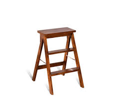 Wooden step ladders folding stool,5steps,multifunction climb ladder shelf,for kitchen office library stepladder,wood color. Solid Wood Step Stool Household Kitchen Ascend Stool Folding Ladder Wooden Ladder Living Room Stool Folding Chair Dual Use Foldable Easy To Install Store Walnut Color Wood Lyx Multi Function Ladder
