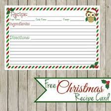 Menu Plan Monday Dec 15 14 Christmas Recipe Cards Printable Recipe Cards Template Christmas Recipe Cards