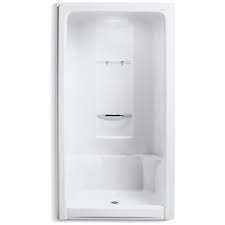 Librivox is a hope, an experiment, and a question: Kohler K 1687 0 White Sonata 48 One Piece Shower Module With Integral High Dome Ceiling Less Grab Bar Kit Faucet Com