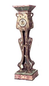 The father of a person's mother or father: French Art Nouveau Grandfather Clock