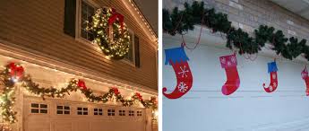 Red ornaments in snow outdoor christmas holiday door banner decor, multi color. Garage Doors Decorating Your Garage Door For The Holidays Garaga