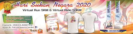 Hari sukan negara daerah segamat 2019. Hari Sukan Negara 2020 Virtual Run 5km Or Virtual Ride 50km