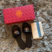 Tory Burch Shoes Nwt Tory Burch Everly Slide Sandal Size 8 Poshmark