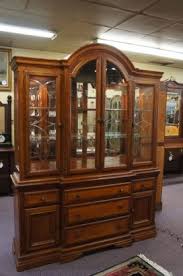 Alexander Julian Home Colours Neoclassical Cherry China Cabinet Beveled Glass Beveled Glass House Colors China Cabinet