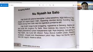 Maybe you would like to learn more about one of these? Dongeng Nu Nyaah Ka Sato Kelas 7 Youtube