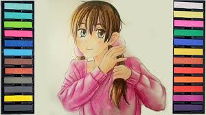 Comic 103.1k views 3.8k subscribers 14.1k likes. How To Draw A Anim Girl With Soft Pastels Step By Step Learn Drawing For Beginners Youtube