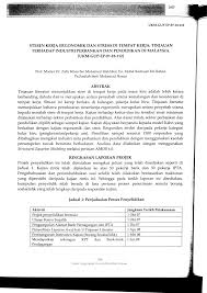 Setiap usaha keselamatan kerja memerlukan perhatian aspek teknis yang saksama. Pdf Stesenkerja Ergonomik Dan Stres Di Tempat Kerja Tinjauan Terhadap Industri Perbankan Dan Pendidikan Di Malaysia