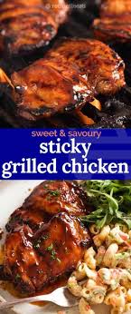 Sticky Grilled Chicken Recipe Grilled Chicken Grilled Chicken Recipes Chicken Recipes