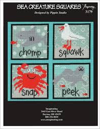 You will find several free cross stitch patterns and designs here. Imaginating In The Ocean Cross Stitch Designs
