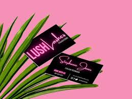 Holographic credit card business card template. Neon Business Card Template Modern Beauty Business Card Etsy
