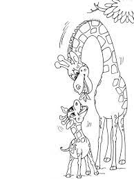 girafe 21 coloriage animaux lettre u pour les tout-petits