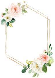 Blush White Bloom Gold Frame Wedding Invitation Zazzle Com Wedding Frames Wedding Invitation Background Wedding Cards