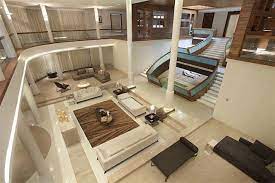 It is one of the most equipped and beautiful homes that i have stayed. Luxury Villa In India By Zz Architects Bungalow Living Rooms Bungalow Interiors Luxury Villa