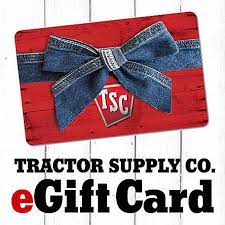 Tue, jul 27, 2021, 4:00pm edt Egift Card At Tractor Supply Co