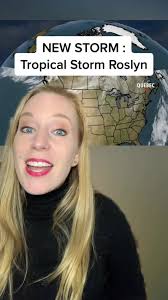 Projected Path of Tropical Storm Roslyn in Pacific Northeast Basin