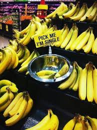 Grocery Store Display Single Bananas Banana Grocery Supermarket