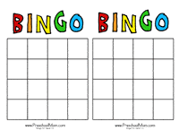 Just print out as many game boards as you need (up to 10), as well as the black calling cards. Free Preschool Bingo Games Preschool Mom