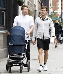 Tom Daley And Husband Dustin Lance Black Step Out With Baby Robert Lance Black Dustin Lance Tom Daley