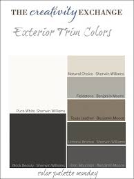 Tips And Tricks For Choosing Exterior Trim Colors Color Palette Monday Exterior House Paint Color Combinations House Paint Color Combination Exterior Paint Colors For House