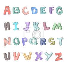 In general, 3d art incorporates height, width, and depth, whereas 2d art tends to be limited to a flat surface. Vector Hand Drawn Childrens Alphabet 3d Doodle Letters Abc Leinwandbilder Bilder Rudiment Setzen Geschrieben Myloview De