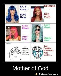Katty Perry Blue Hair Rihanna Hair Jokes Katty Perry Blue Hair