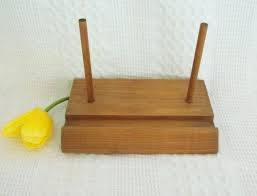 Vintage Wooden Plate Display Stand Has Groove And Two Dowels Etsy Plate Display Stands Plate Display Wooden Plates