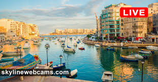 The wonderful spinola bay is one of the most important tourist attractions of st. Live Cam Spinola Bay