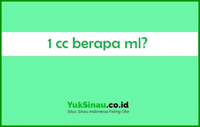 1 Cc Berapa Ml Cara Hitung Konversi Dan Contoh Soal