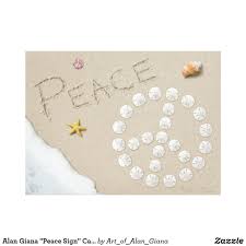 Peace Sign Canvas Print For Sale Discover Many Beautiful Surprises As You Walk Along The Water S Edge Glass Window Art Seashell Crafts Canvas Art Prints