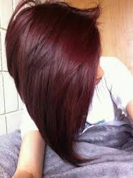 Carre Plongeant Bordeau Teinture Cheveux Tendance Cheveux Coiffure