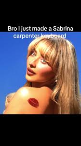 Sabrina Carpenter Keyboard Wallpaper