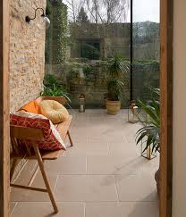 Use limestone floor tiles for a soft, calming aesthetic. Neranjo Limestone Tumbled Finish Tiles Ca Pietra