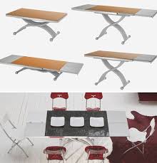 Transforming Adjustable Dining Table Design From A Coffee Table By Ozzio Design Italia Www Adjustable Coffee Table Diy Dining Room Table Elegant Coffee Table