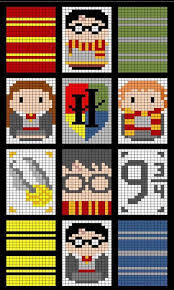 Harry Potter Graphgan Chart Harry Potter Perler Beads