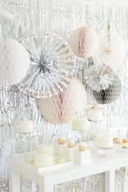 All White Winter Wonderland Party Silver And White Party Party Time Pinter Wonderland Party Decorations Winter Party Decorations Winter Wonderland Birthday