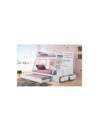 Cambridge twin over full stair stepper bunk bed white. White Twin Over Full Staircase Bunk Bed With Trundle Hh3500 Luxx Furniture Houston Texas