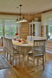 Kaisu Talu Urgeestiliku Valimusega Kasitoo Palkmaja Rookatuse All Country Style Dining Room Rustic Kitchen Rustic Dining Table