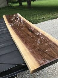 17 coats of mccloskeys bar top finish!! J R Finishing Services Bar Tops Black Walnut Mantle Piece Live Edge Table 250 00 Picclick