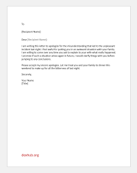 8 Apology Letters To A Friend For Various Reasons Document Hub