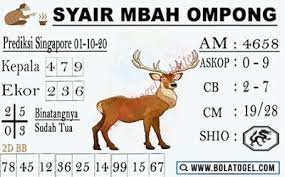 Syair Togel Singapore 01 October 2020 Tokosyair Com Buku Permainan Angka Bali