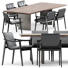 A beautiful home deserves a beautiful dining table where family and friends can get together. 3d Model Fynn Chair And Linha Dining Table 4 By Minotti