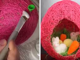 Découvrez cette recette de oeuf de pâques par croquons la vie. Tuto Realisez Un Nid De Paques En Forme D Oeuf