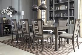 It is nearby with the very important if you wish to open up the image gallery please click photo image below. Ashley Chadoni 9 Piece Smokey Grey Dining Room Set Furniture D624 Ashleyfurniture Contemporary Dining Room Sets Grey Dining Room Extension Dining Table