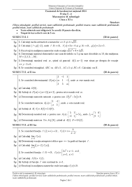 Iată care sunt modelele de subiecte, în funcție de profil ReverberaÅ£ie TabÄƒrÄƒ Pygmalion Subiecte Bac Fizica Mate Info Mohba Org