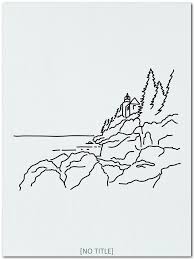 Acadia National Park Line Art Minimalist Wall Art Drawing Etsy Line Art Drawings Line Art Drawings