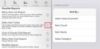 View the menu for the goods on menupages and find your next meal. Generating Menu Reports Touchbistro