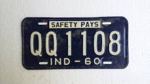 Vintage 1960 Indiana License Plate 1960 License Plate Etsy License Plate Vintage License Plates Plates